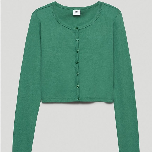 Aritzia sunday best apple long sleeve top - Picture 3 of 9